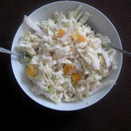 Napa Cabbage Salad with Mandarin Oranges and Apple