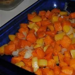 Citrus-Roasted Sweet Potato and Rutabaga