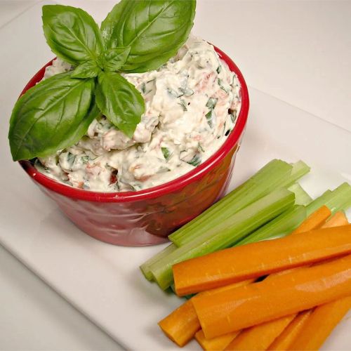 Summer Fresh Tomato Basil Dip