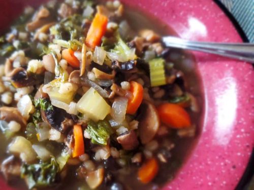 Easy Mushroom Barley Soup