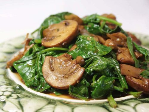 Italian-Style Mushrooms and Spinach