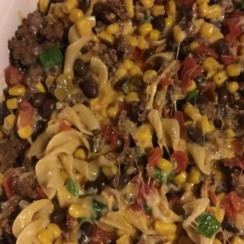 Beef Taco Noodle Bake