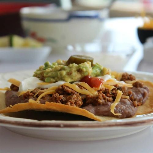 Crispy Oven Beef-and-Bean Tostadas