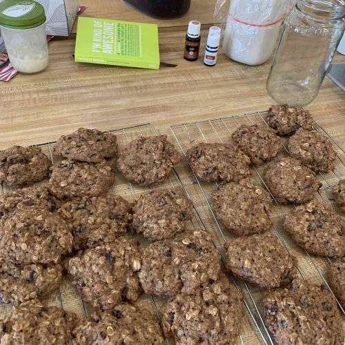 Spelt Oatmeal Raisin Cookies