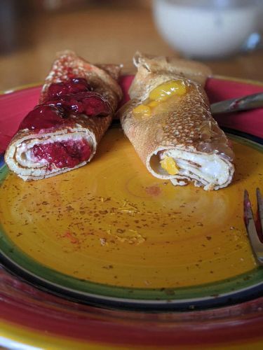 Sweet Peach Crepe Filling