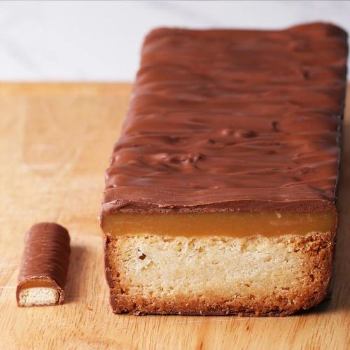 Giant Caramel Candy Bar Cake