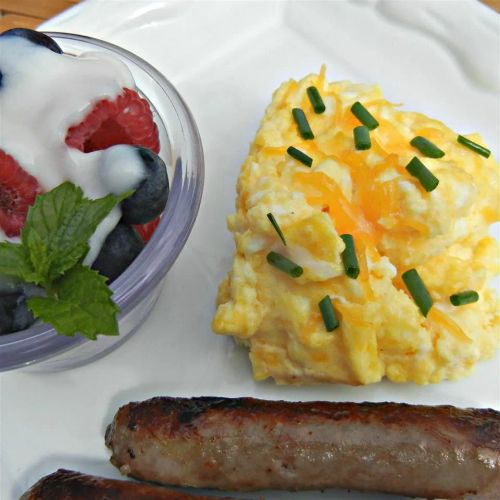 Cheesy Oven-Scrambled Eggs