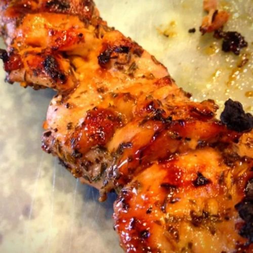 Grilled Tamarind and Orange Glazed Chicken