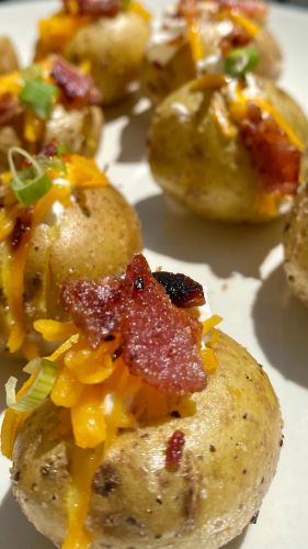 Mini Loaded Baked Potatoes