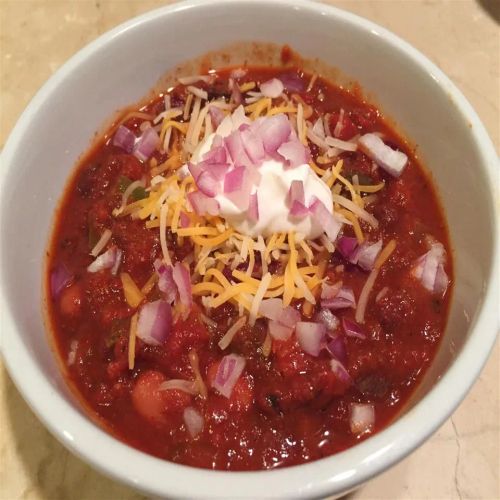 Vegetarian Bloody Mary Bean Chili