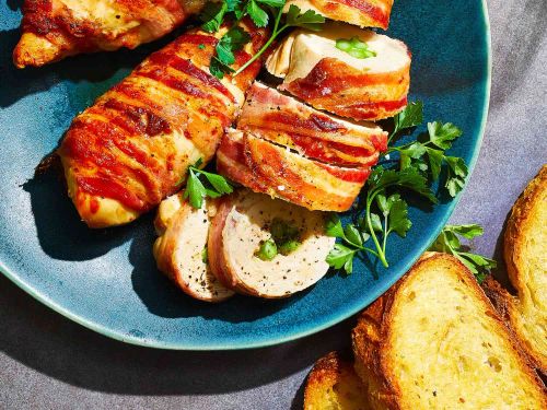 Bacon-Wrapped Stuffed Chicken Breasts in the Air Fryer