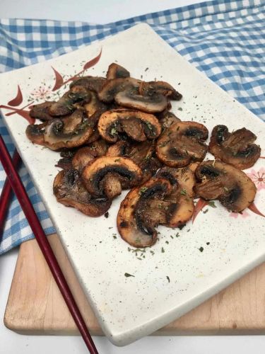 Air Fryer Lemon-Thyme Mushrooms