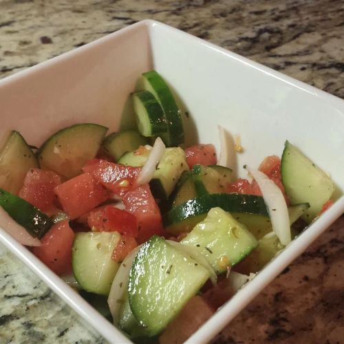 Cucumber Watermelon Salad