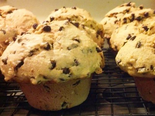 Pumpkin Gut Chocolate Chip Muffins