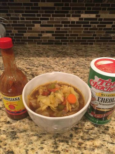 Meatless Cajun Cabbage Soup