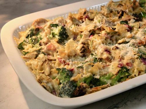 Chicken Florentine Artichoke Bake