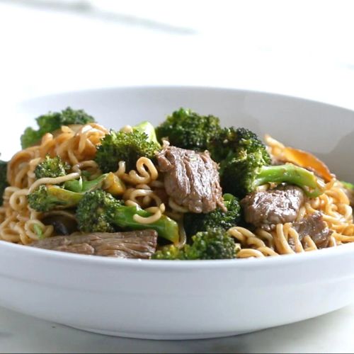 20-Minute Beef And Broccoli Noodle Stir-Fry