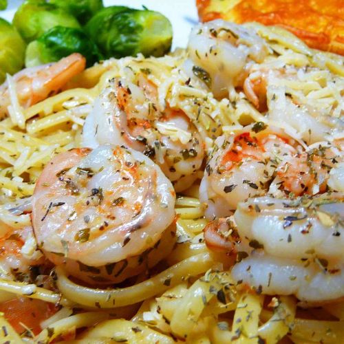 Garlic Shrimp Linguine