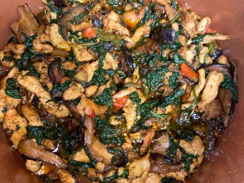 Chicken Eggplant Stir-Fry