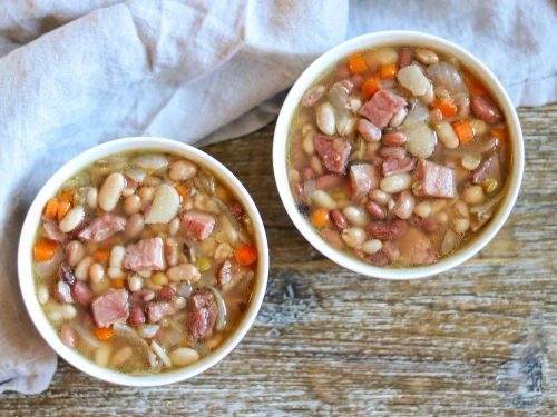 Slow Cooker Ham and Bean Soup