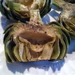 Grilled Garlic Artichokes