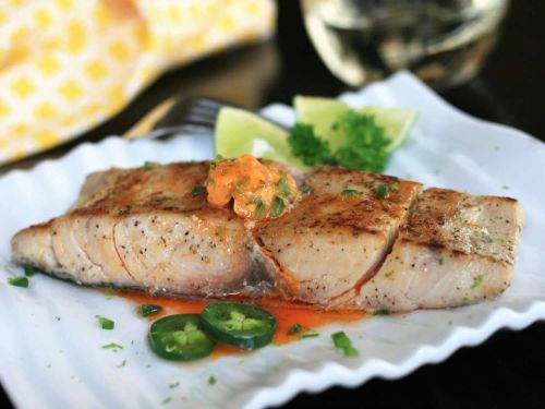 Sous Vide Mahi Mahi with Jalapeno-Lime Butter