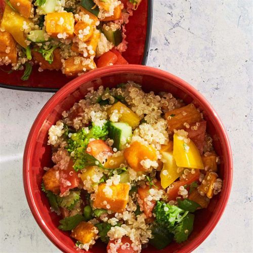 Roasted Sweet Potato Quinoa Salad