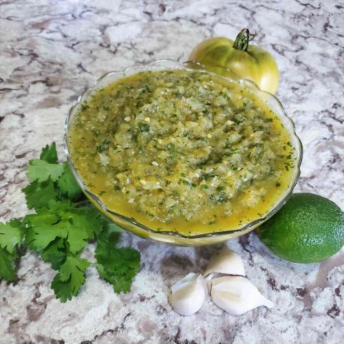 Roasted Green Tomato Salsa