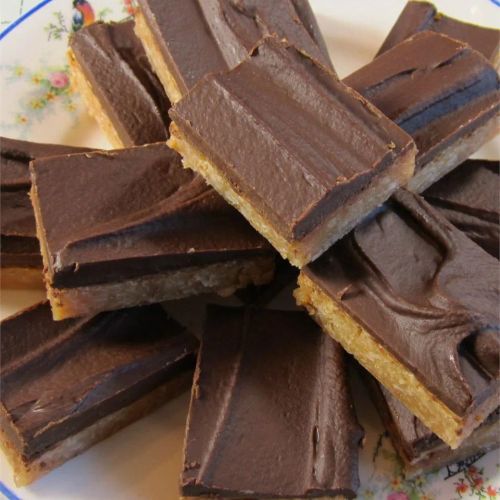 Chocolate Frosted Toffee Bars