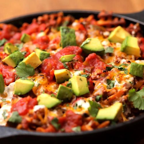 Loaded Waffle Fry Nachos