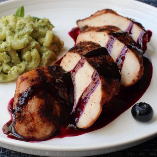 Red, White, and Blueberry Grilled Chicken