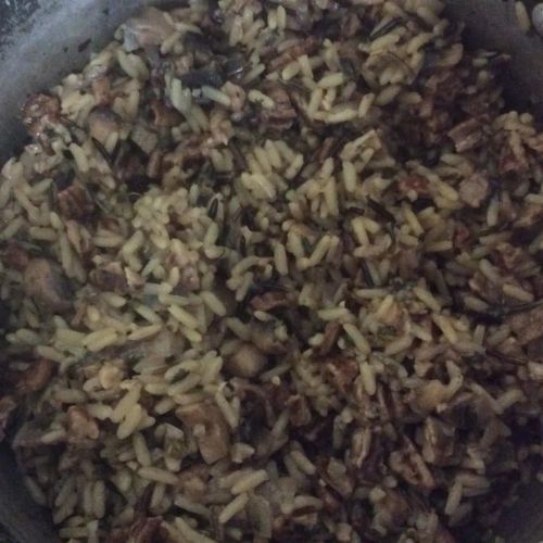 Wild Rice with Rosemary and Cashew Stuffing