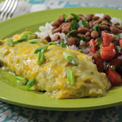 Green Chicken Enchiladas