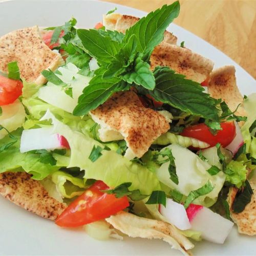 Lebanese Fattoush (Bread Salad)