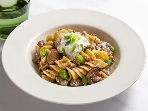 Ground Beef Stroganoff Noodles