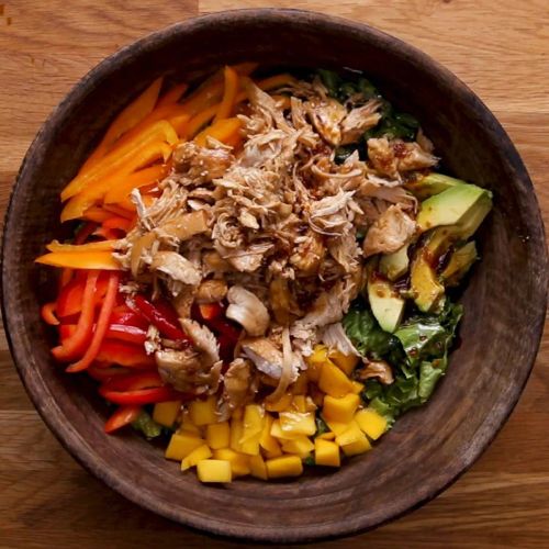 Shredded Teriyaki Chicken Salad