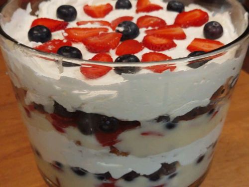 Red, White, and Blue Trifle