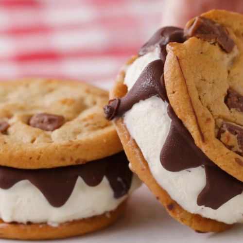 Cookie Dough Ice Cream Sandwiches