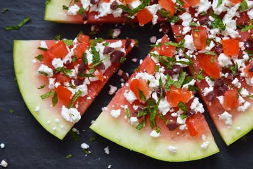 Greek Watermelon Pizza