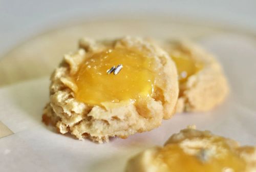 Lavender-Lemon Curd Thumbprint Cookies