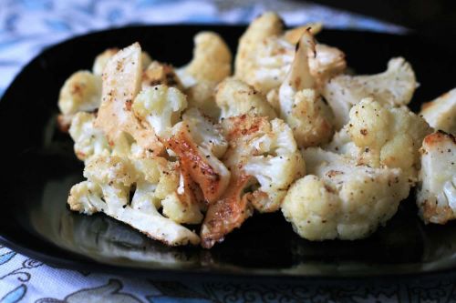 Roasted Cauliflower with Parmesan