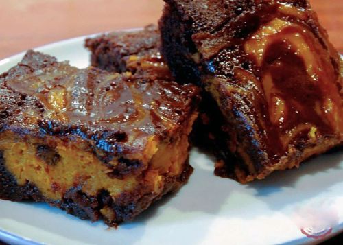 Pumpkin Swirl Brownies