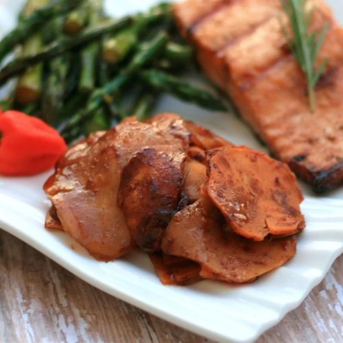 Honey Vanilla Grilled Sweet Potatoes