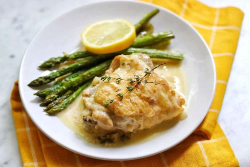 Instant Pot® Keto Chicken Thighs in Lemon-Garlic Cream Sauce