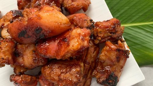 Jamaican Rum-Glazed BBQ Pig’s Tail