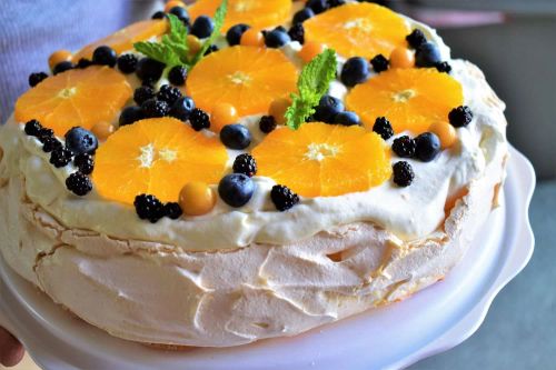 Orange-Berry Pavlova