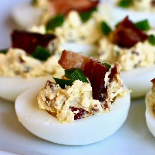 Creamy Jalapeno Deviled Eggs