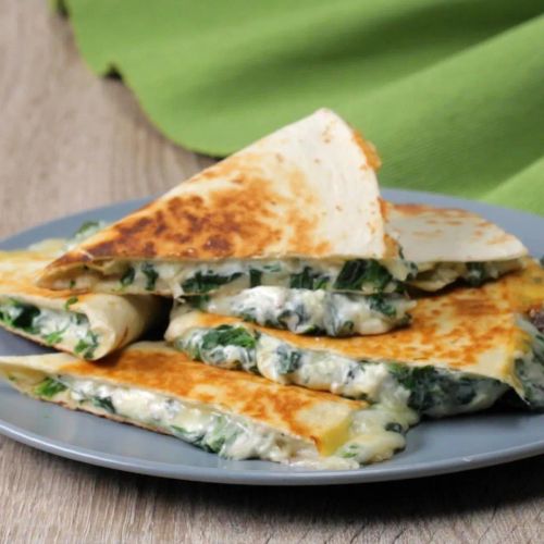 Spinach And Artichoke Quesadillas