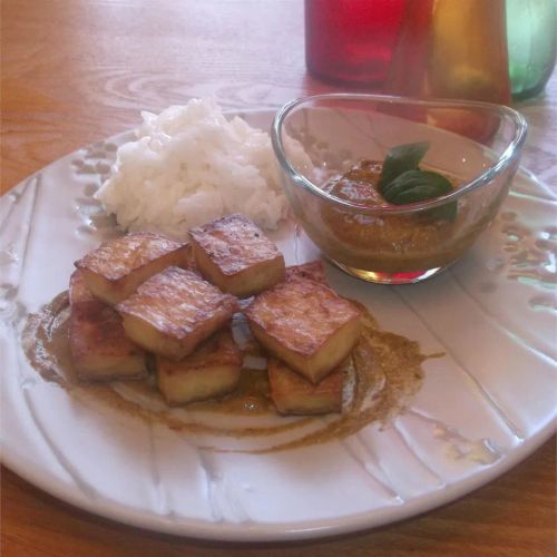 Thai Baked Tofu and Coconut Rice