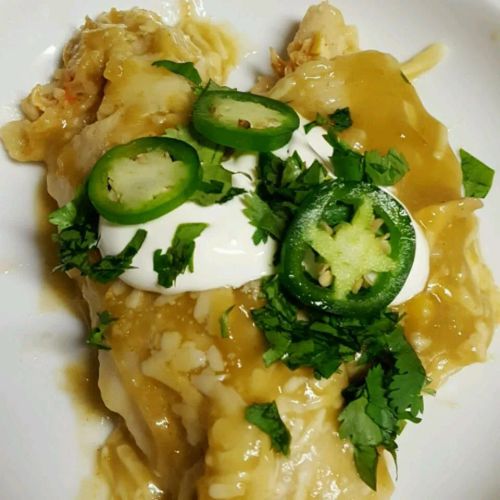 Green Sauce Enchiladas